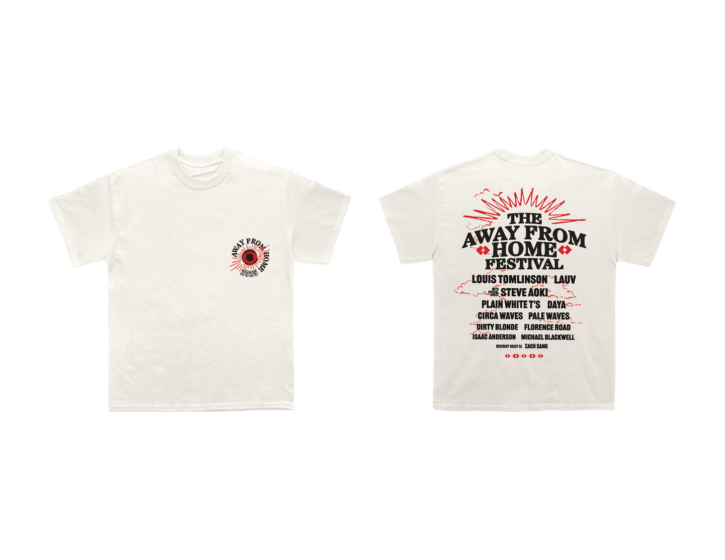 The Away From Home Festival Event T-Shirt (Ecru)